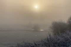 Hack green Frosty morning